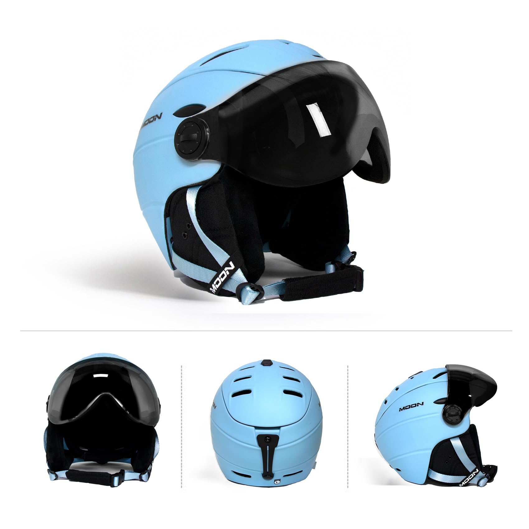 Amazon | バイザースキースノーボードヘルメット分離雪マスク反霧