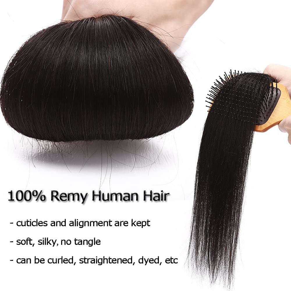 Elailite Hair Extensions Clip in Real Hair Black - 8 Pieces Full Head Thin Weft Remy Hair Straight - #1B Natural Black - 8 Inch (45 g) - Image 4
