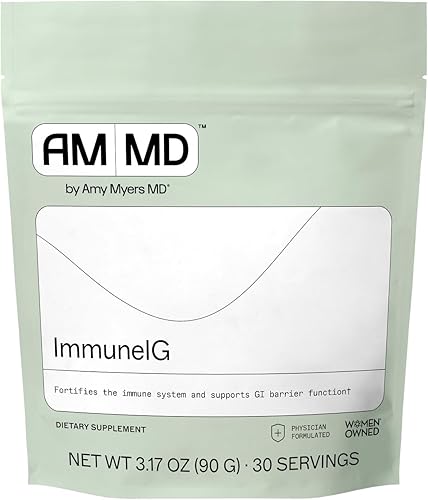 Amy Myers MD ImmuneIG - Apoya la función inmunológica y la salud de la barrera gastrointestinal - Inmunoglobulinas derivadas de suero bovino - Sin