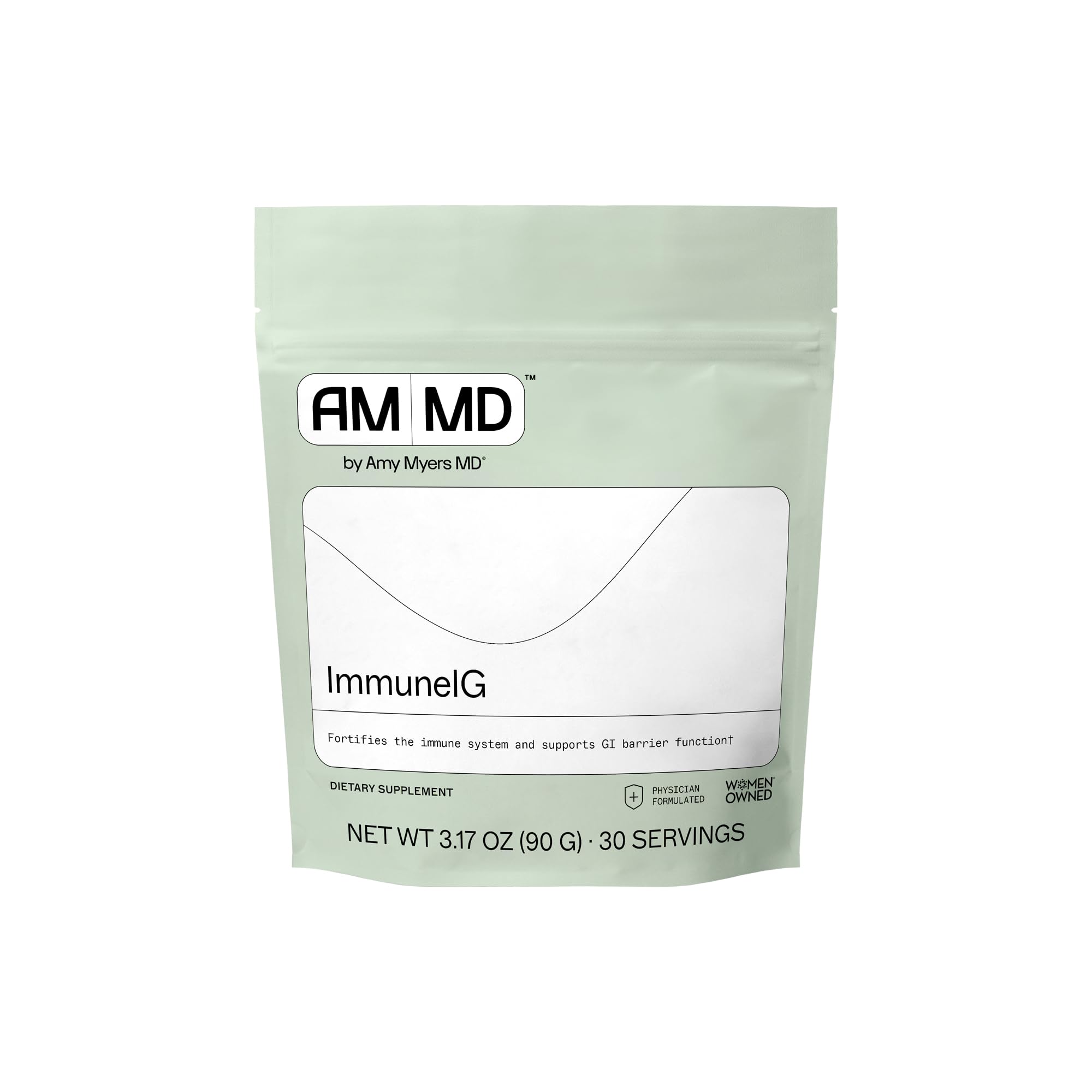 Amy Myers MD ImmuneIG - Colostrum Alternative for Immune Function & GI Barrier Support - Replenish Immunoglobulins - Excrete Unwanted Substances - Dairy-Free - 3.17 oz (30 Servings)