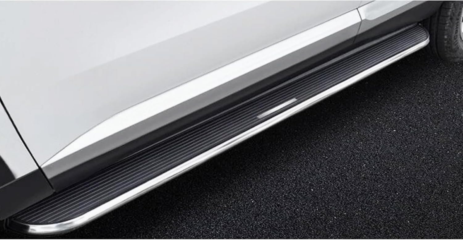 2Pcs Running Boards Compatible with Jaguar E-PACE 2017-2023 2024 2025 Aluminium Side Steps Nerf Bars Pedal Protector with Brackets