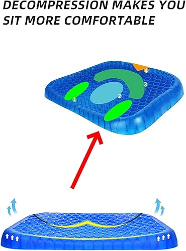 Miniatura 5 de Juego de asiento de motocicleta gel cojín de asiento absorción de impactos transpirable aislamiento térmico antideslizante para BMW F 750 GS F 850