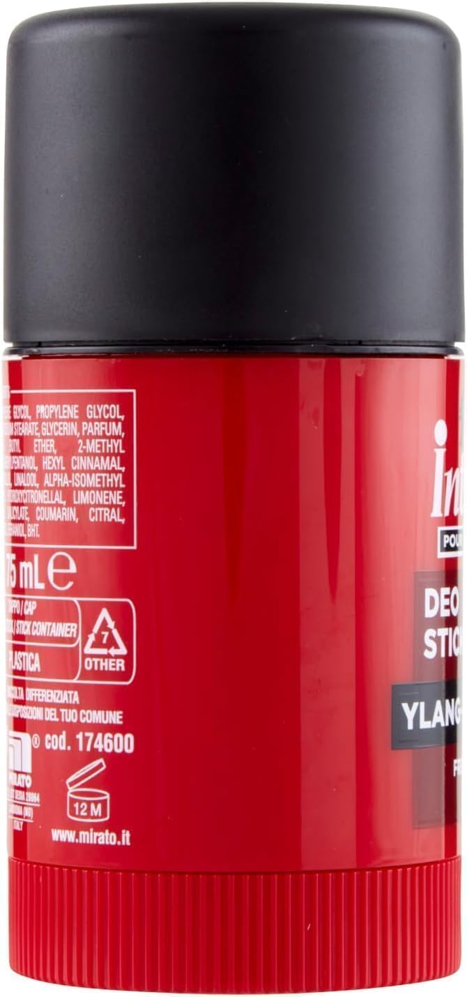 Pour Homme Deodorante Stick Ylang-Ylang, Freschezza Attiva, 75 ml (75ml (6 Stick))