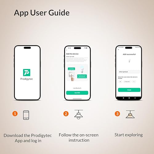 Miniatura 7 de LEPOWER-TEC Bombillas inteligentes, bombilla inteligente compatible solo con AlexaGoogle Assistant, bombillas LED regulables BT2.4G WiFi, 900LM, A19