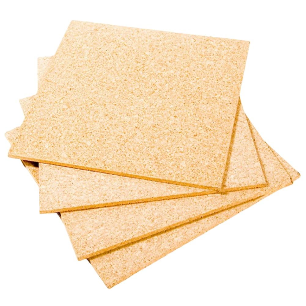Hndhbfgrt Cork Board for Wall Display- Square Frameless Design, 4pcs 30cm/11.8in Self-Adhesive Units