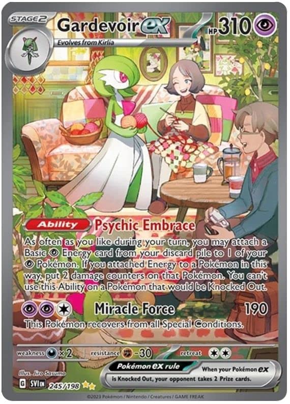 ポケモンカードゲーム Gardevoir EX SPECIAL ART RARE Gardevoir ex 245/198 Special Illustration Rare Pokemon Card