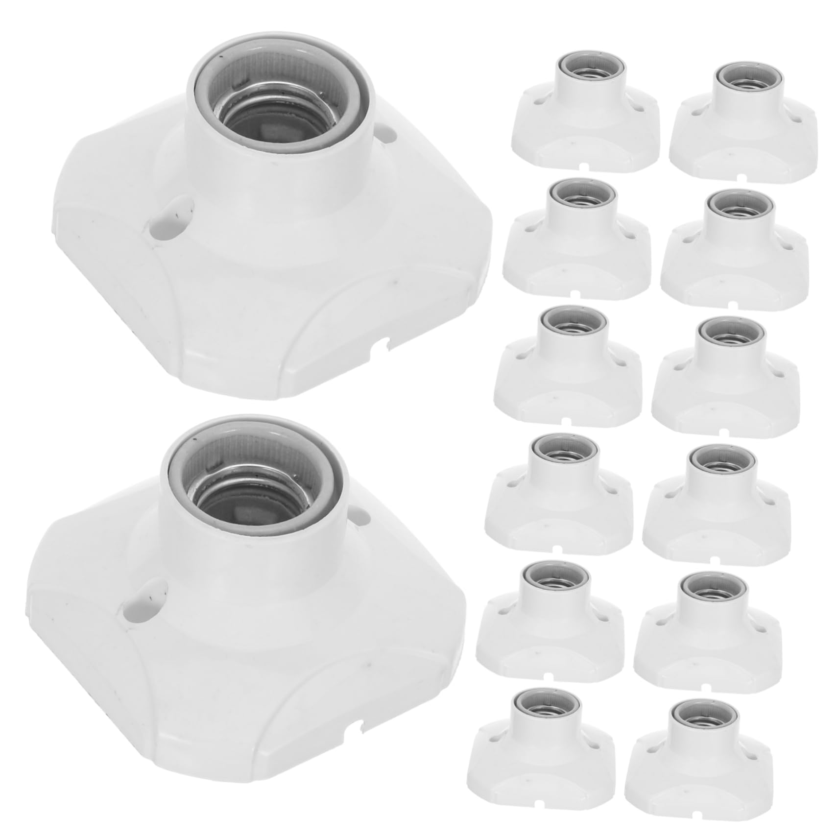 Hemobllo 20stücke Runde Led-lampenfassung Mit Schraubsockel Lampensockel Lampenadapter Pendelleuchtenfassung
