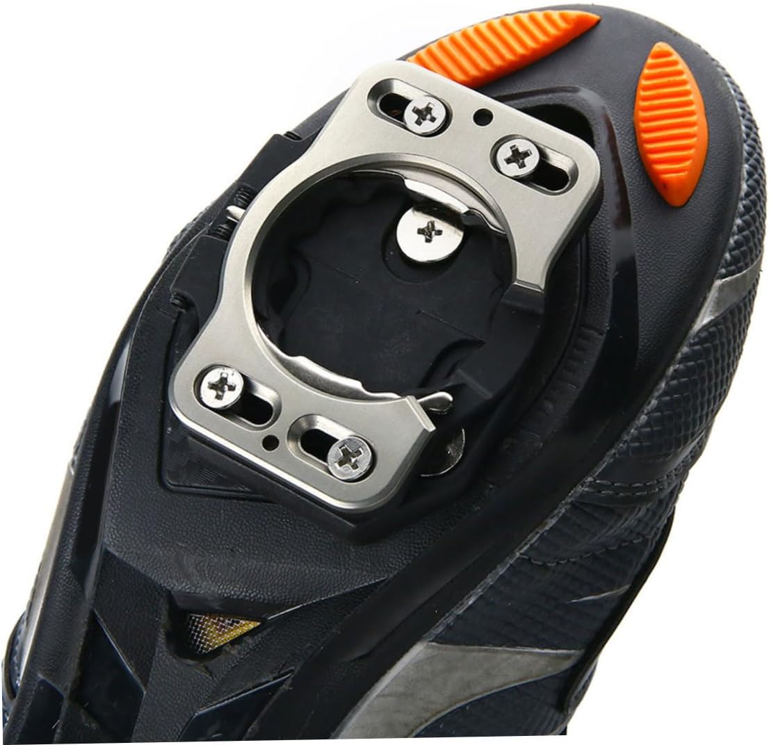 Bike Pedal Cleats Self-Locking Cycling Accessories for Mountain Biking Easy to Install Pedal Locking System for Enhanced Performance and Secure Foot Fixation