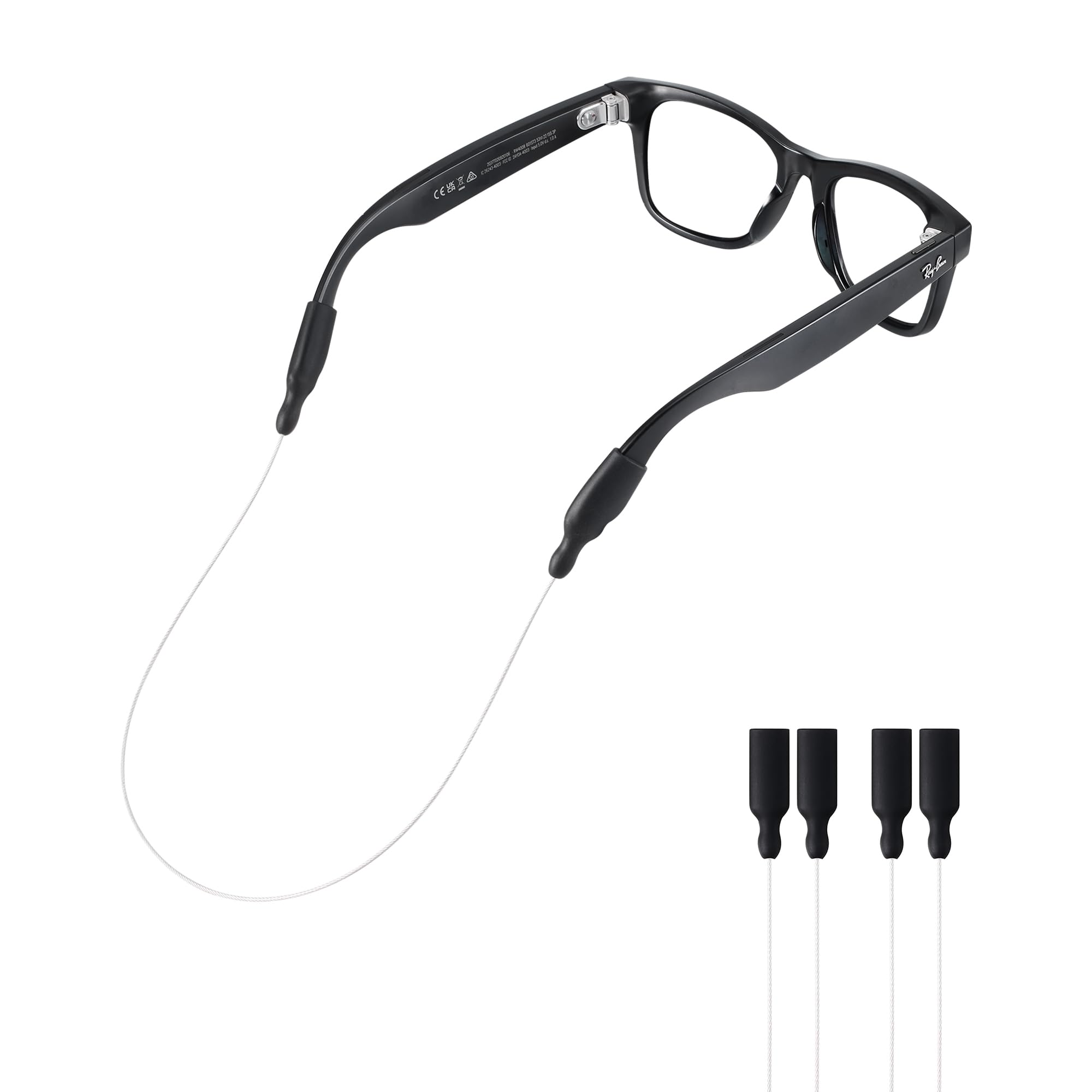 Glasses Strap for RayBan Meta Smart Glasses Wide Temples-Eyeglasses Strap String for Men Women Kids Eye Glasses Holders