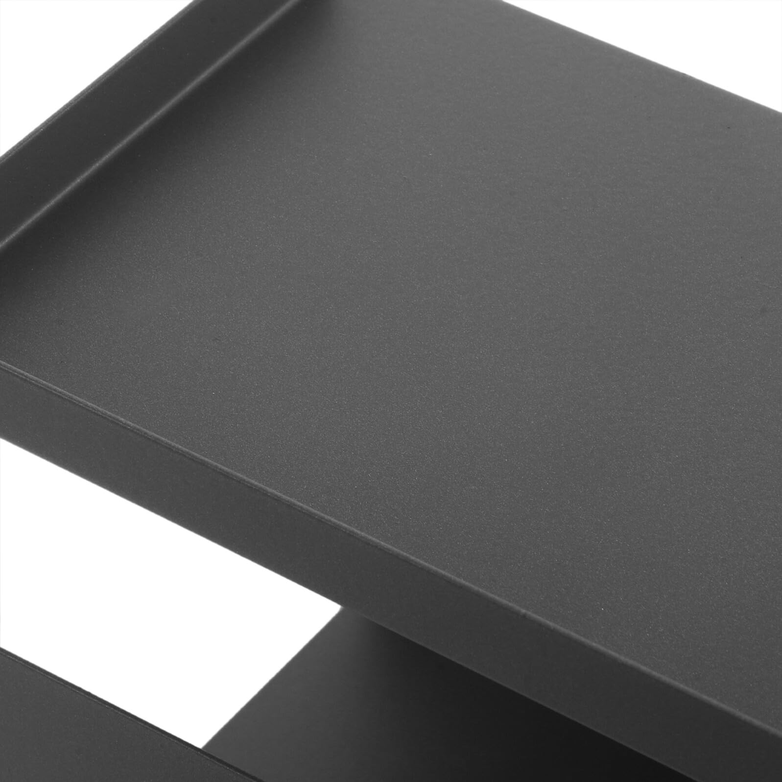 Ipetboom Portarotolo di Carta Igienica a Parete Doppio Strato con Ripiano Porta Telefono in Acciaio al Carbonio Grigio Scuro, Supporto Multifunzionale per Bagno e Organizer per Fazzoletti