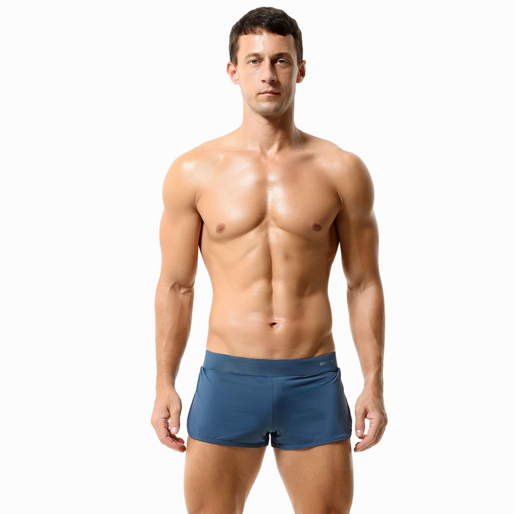 Pantalones cortos de playa para hombre, transpirables, de secado rápido y forro de malla, con correa interior, 5 unidades