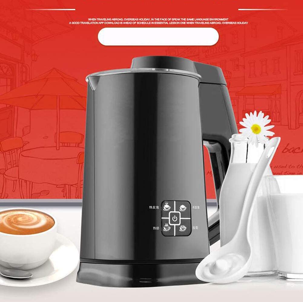 Vaporizador de Leche Batidora de Leche Calentador de Leche Vaporizador automático de Leche para Hacer Espuma fría y Caliente 4 en 1 para café con Leche, Chocolate Caliente y Capuchino 1