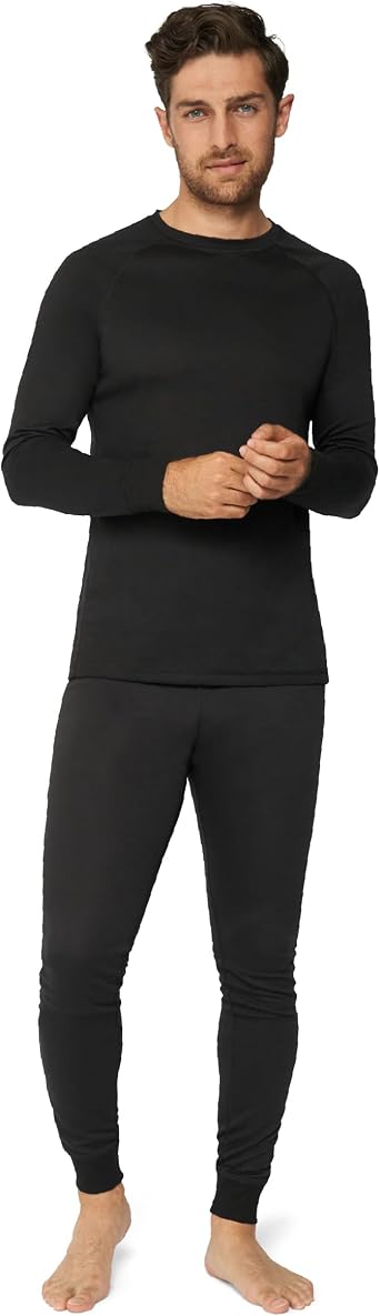 DANISH ENDURANCE Thermal Base Layer Set, Men & Women, Long Johns & Shirt