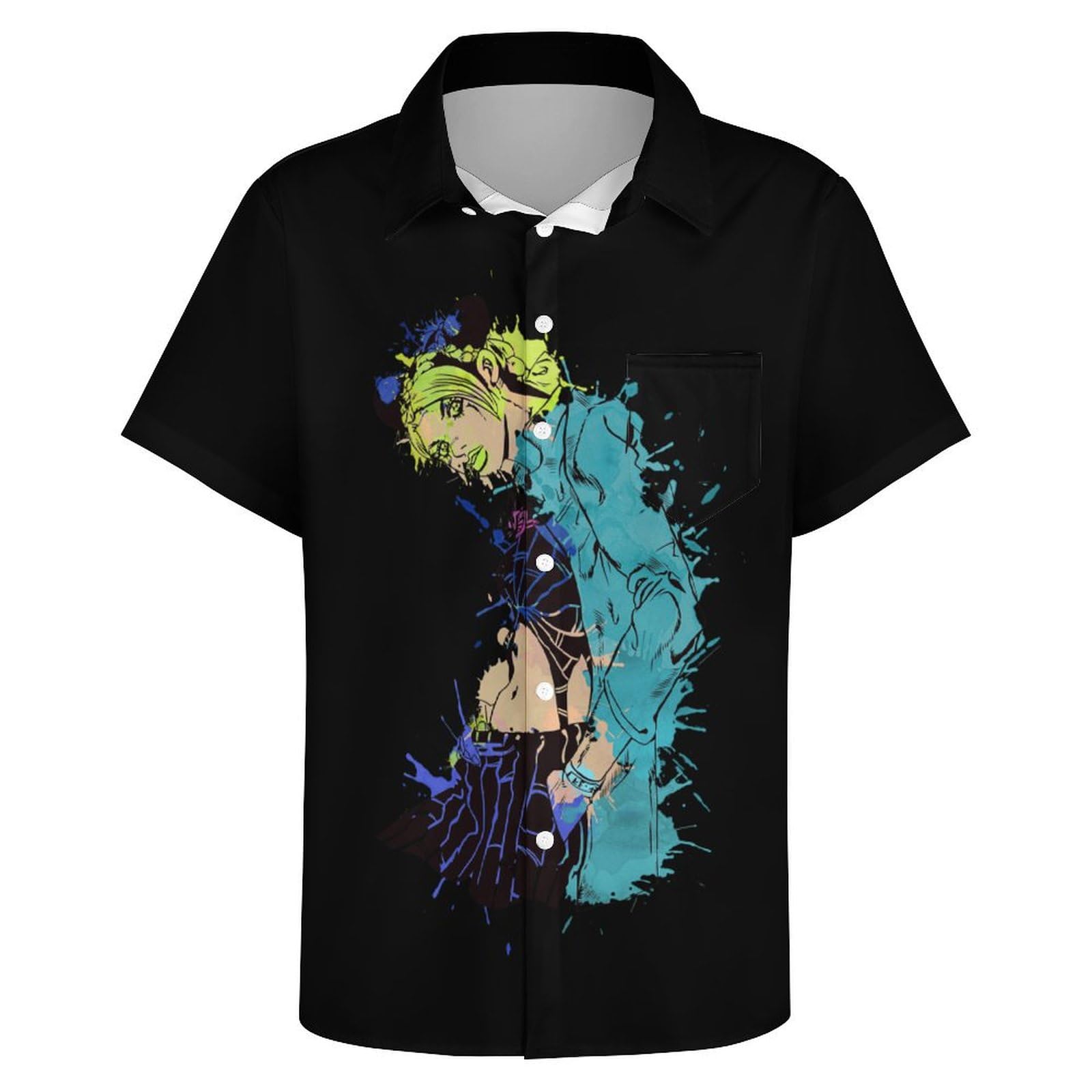 Amazon.co.jp: シャツ メンズ 半袖 ジョジョの奇妙な冒険 空条徐倫