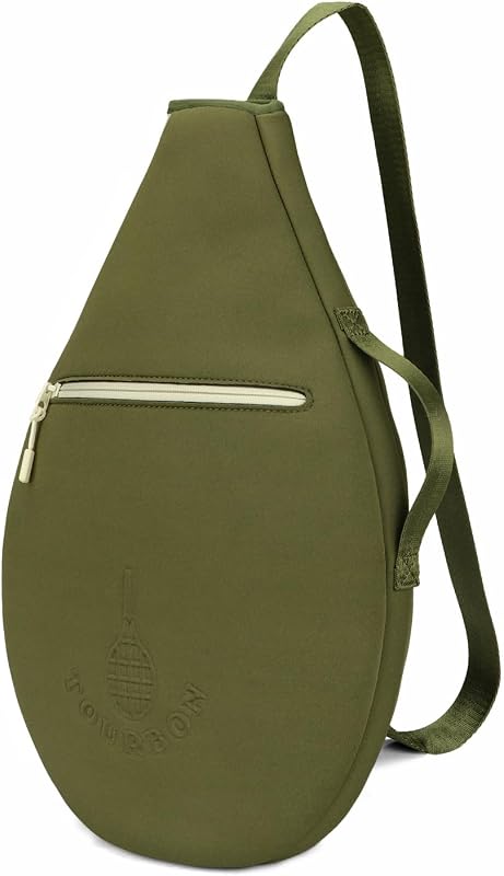 Funda protectora acolchada de neopreno para bolsa de raqueta de tenis con bolsillo | Diseño de funda suave, 2 compartimentos, apto para raquetas de tenis, squash y bádminton, transporte con un solo hombro o cruzado