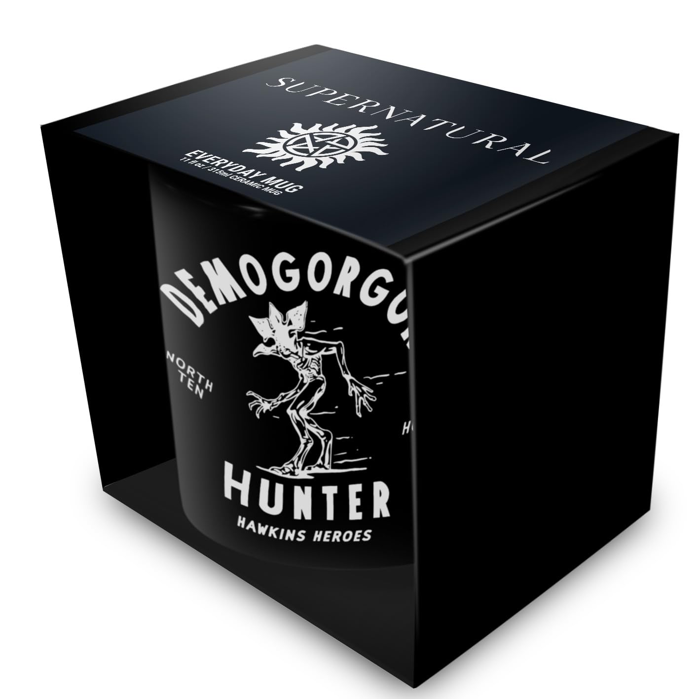 Pyramid International Stranger Things 5 (Demogorgon Hunter) 11oz/315ml Mug, Official Licensed Netflix Drinkware, Ceramic Coffee Cup for Fans and Collectors, One Size