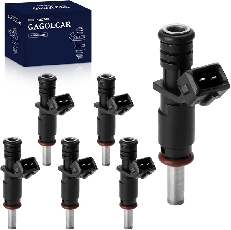 Kit com 6 bicos injetores de combustível GAGOLCAR FJ748 para BMW 3.0L – Substitui FJ748, 13537531634 e 7531634