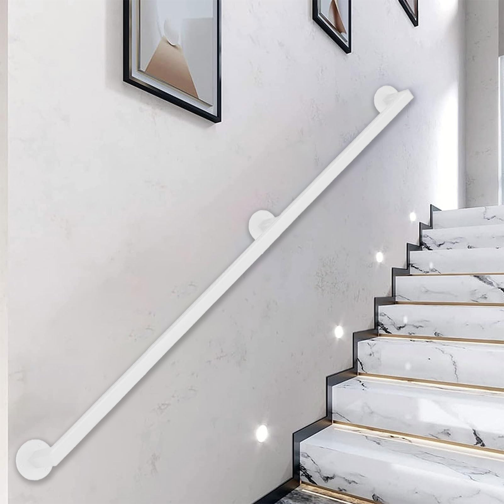 Rambarde en fer forgé 30 cm pour escalier intérieur et balcon de villa