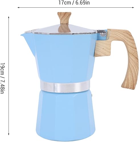 Miniatura 7 de Diydeg Stovetop Espresso Maker, 300ml Aluminum Greca Coffee Maker for Italian and Cuban Caf Brewing, Stove Top Coffee Percolator for Home, Travel,