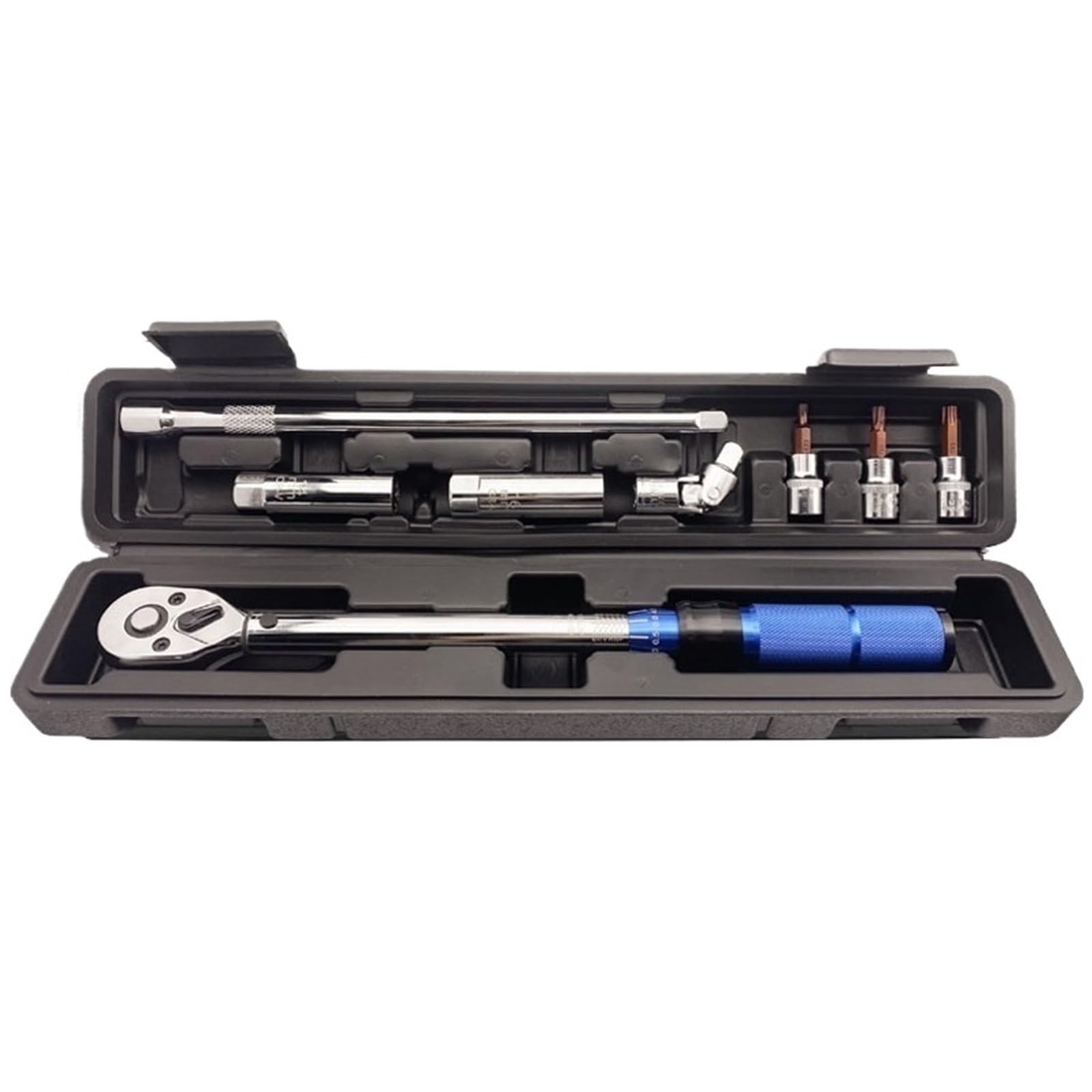 OLAQWENB Torque Wrenches 3/8" Torque Wrench 5-60N.m with Magnetic Spark Plug Socket for Car Motorcycle Maintenance Precision Torque Wrench(8pcs)