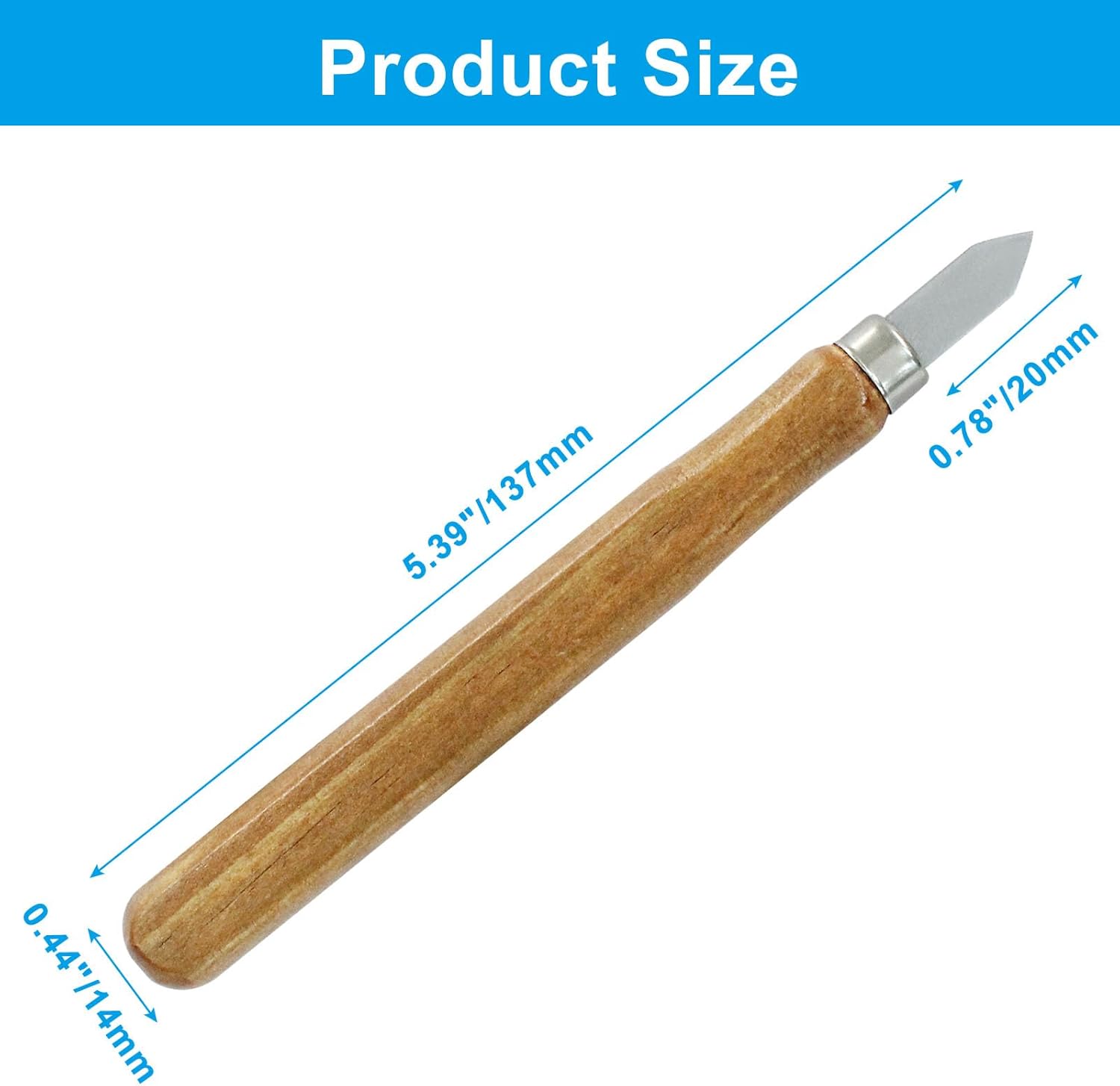 2 Pack Wood Carving Knives, Double Bevel Woodworking Marking Knife, Precision Scribe for Woodworkers/Craftsmen