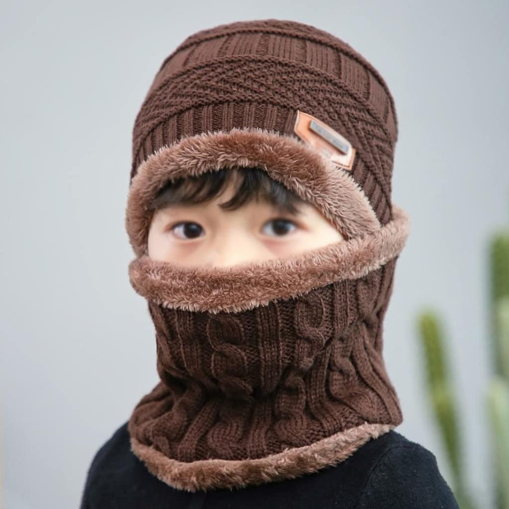 Chapeau enfants capuchon contre le froid et le vent d'hiver
