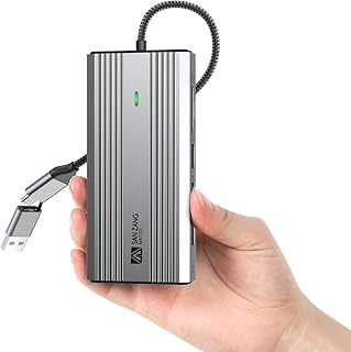 DisplayLink Docking Station Triple Monitor,12 in 1 USB C Hub Multiple Adapter for MacBook/Dell/HP/Surface/Lenovo Laptop Docking Station with 2 HDMI,VGA,Gigabit Ethernet,USB 3.0/2.0,SD/TF,Mic/Audio