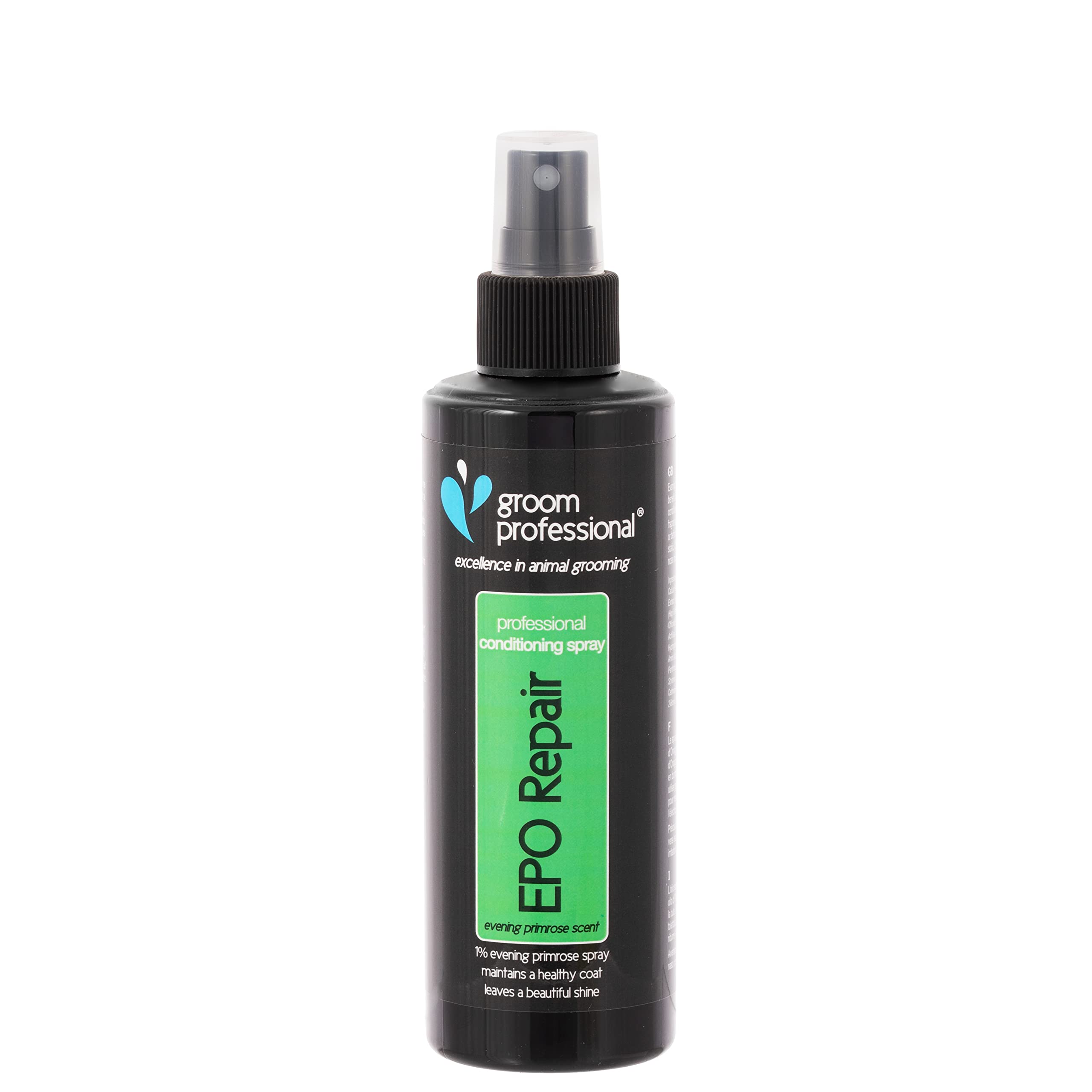GROOM PROFESSIONAL Evening Primrose Oil Conditioning Dog Spray - Coat Conditioner Spray for Dogs - Helps to Maintain Healthy Coat & Skin - Conditions, Adds Shine & Reduces Static, 200ml