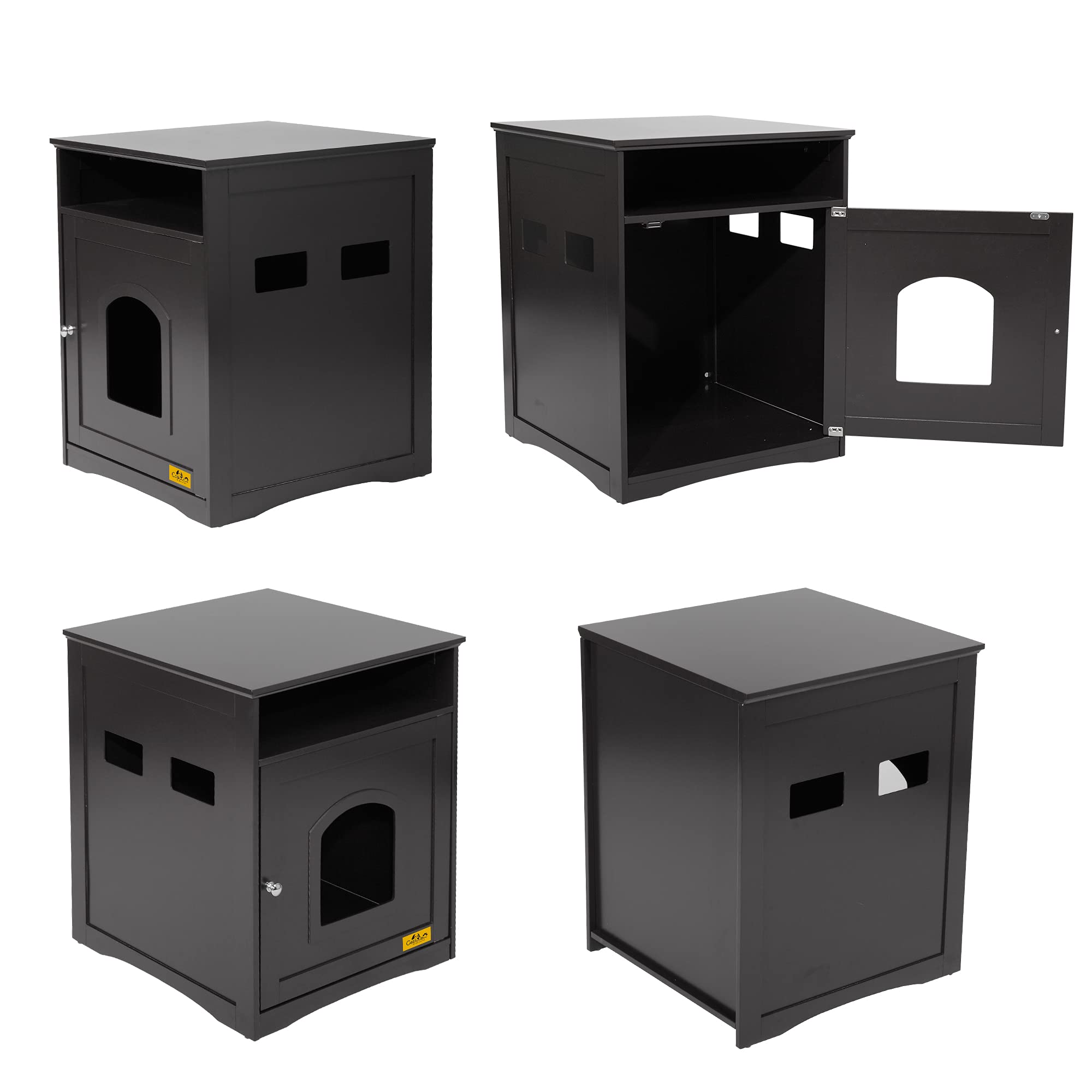 COZIWOW Enclosed Litter Box Enclosure Furniture Hidden