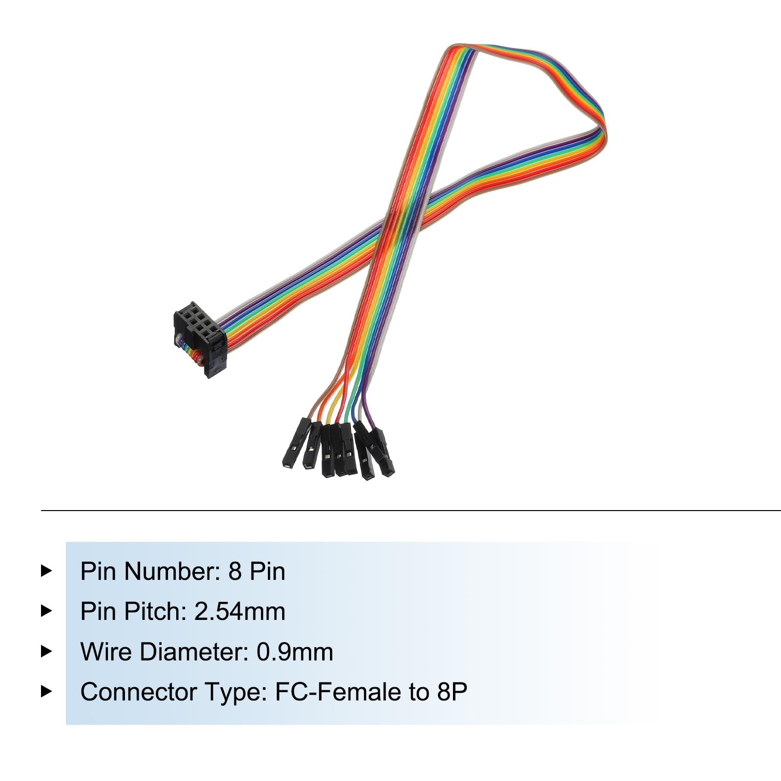 Amazon.com: MECCANIXITY 1 Pcs IDC Rainbow Wire Flat Ribbon