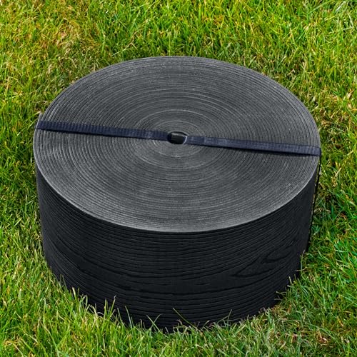 UNIGARDIA Bordure de Jardin Flexible 20m - Hauteur 13cm, Épaisseur 3mm - Bordure de Gazon en Plastique - Bordure de Pelouse résistante aux UV, Utilisation...
