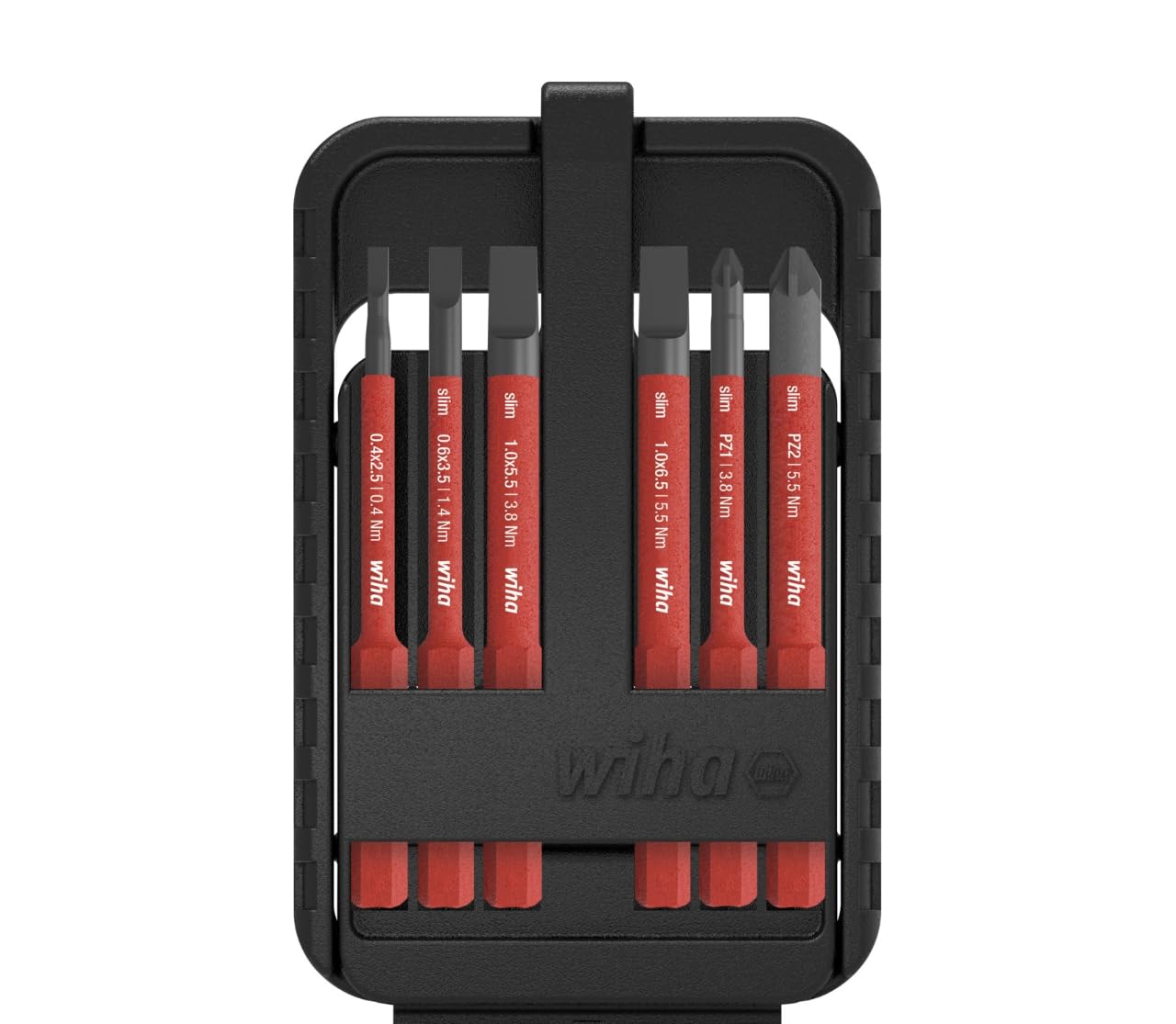 Wiha Slimbits Slotted Pozidrive Screwdriver Mixed Set 6Pcs Vde Electrician 43157 from B&Q