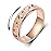 AmorArtSky Spinner Ring for Anxiety Relief Fidget:Anxiety Ring for Women Men,Titanium Stainless Steel Spinner Ring,5 Colors,6MM,Fidget Ring,Moon Star,Hollow Outer-Rose Gold