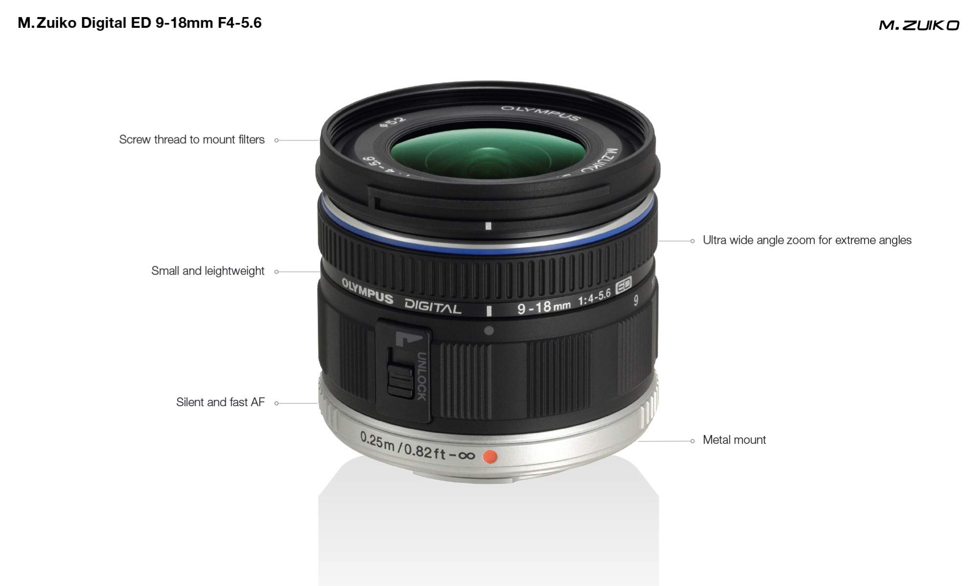 ズーム オリンパス M.ZUIKO DIGITAL ED 918mm の通販 by せがたろう｜ラクマ キャップ