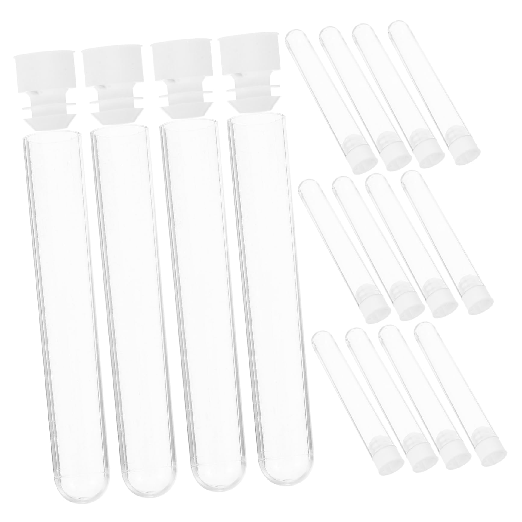 CIYODO 50pcs Lotion Bottle Small Test Tubes Test Tubes with Caps Test Tube with Screw Cap Chemistry Test Tube Hostipal Test Tubes Lab Tubes Clear Container Spices Tube Cosmetic Containers