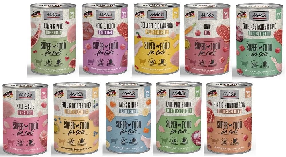 48 x 400g Macs Katzenfutter Sparpaket Mac's