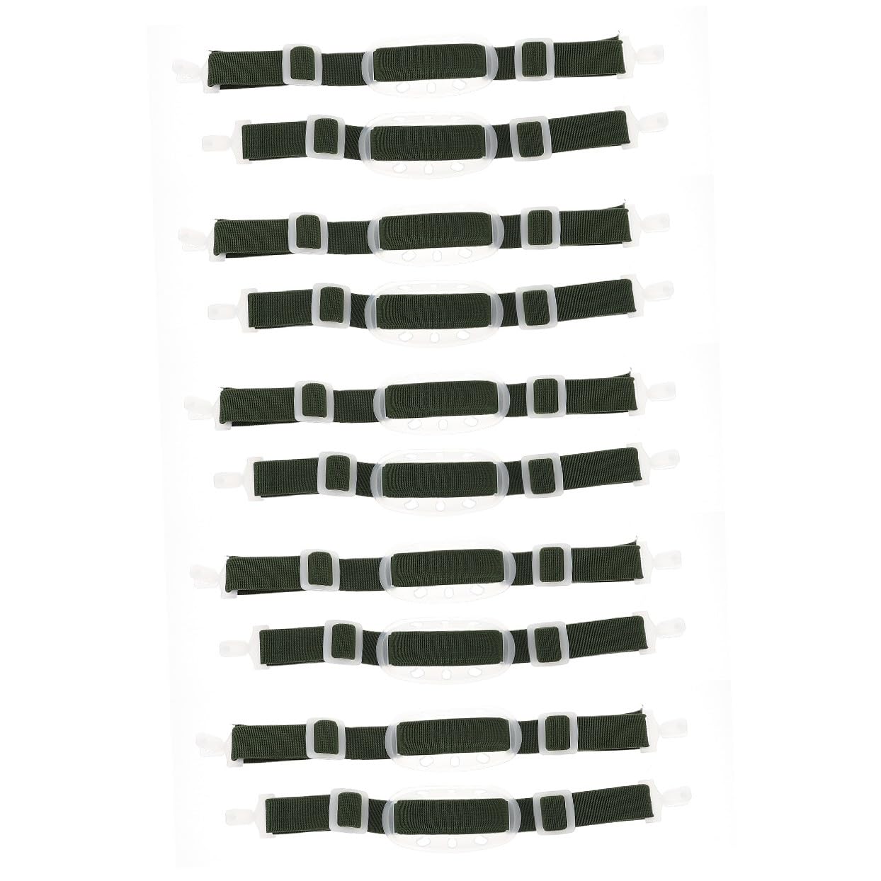 ULTECHNOVO 10 Piezas Correa de la barbilla correa de repuesto para casco elástica para cascos chin strap Correa de mentón correa de sombrero accesorios cascos de seguridad plástico