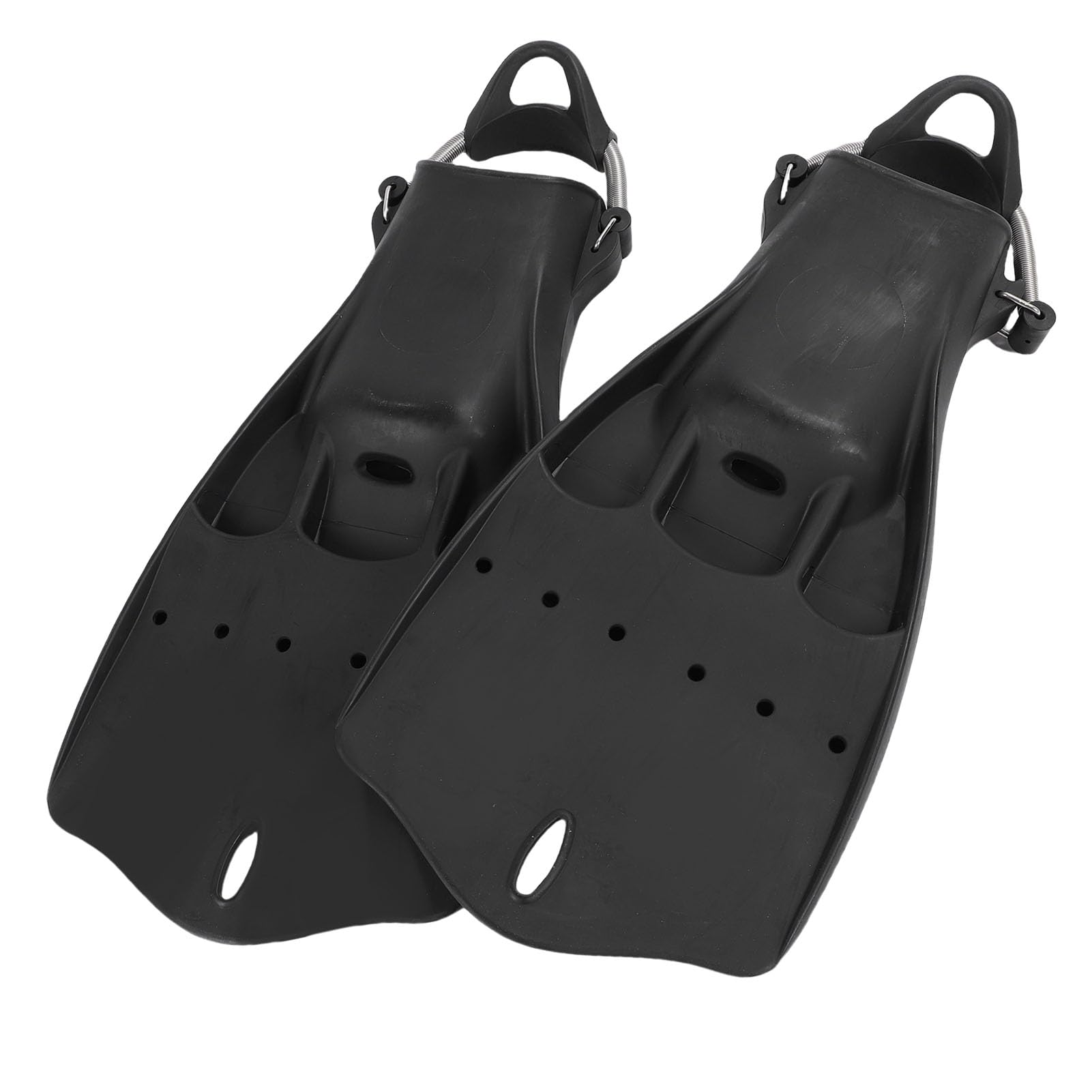 Aletas de Buceo Ajustables con Correas con Hebilla de Resorte para Mayor Empuje y Comodidad, Bucear y Nadar, Goma Duradera, 2 Piezas