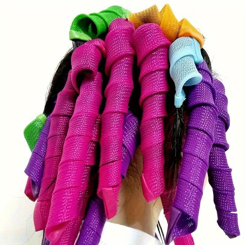 Magic Curling Hair Rollers, 30pcs/set Heatless Hair Curler with Stick Hooks, Hair Curlers Heatless Magic Hair Rollers Wave and Spiral Curl Former, Heatless Styling Kit