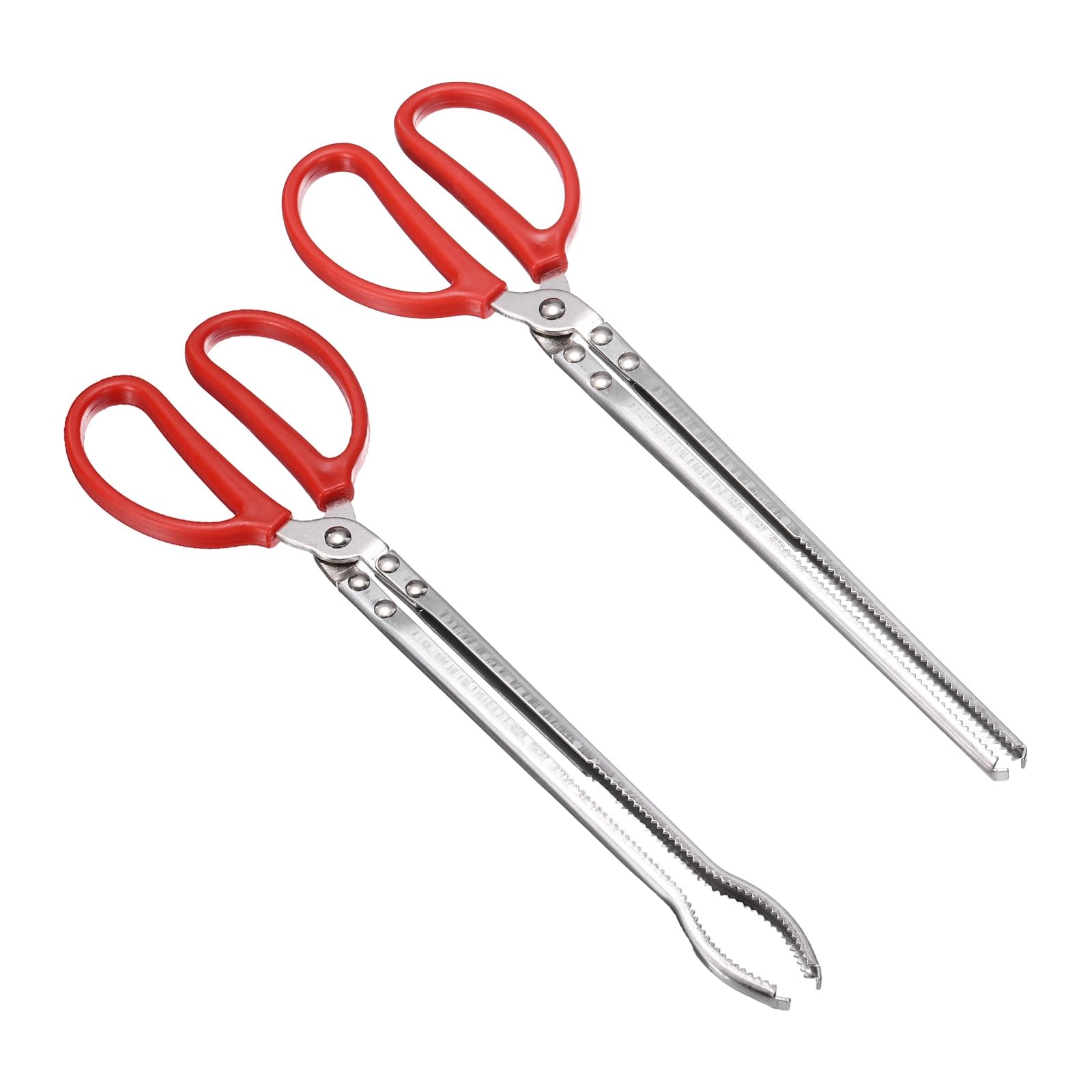 Pince à crabe en métal 38cm lot de 2 têtes droite et courbée