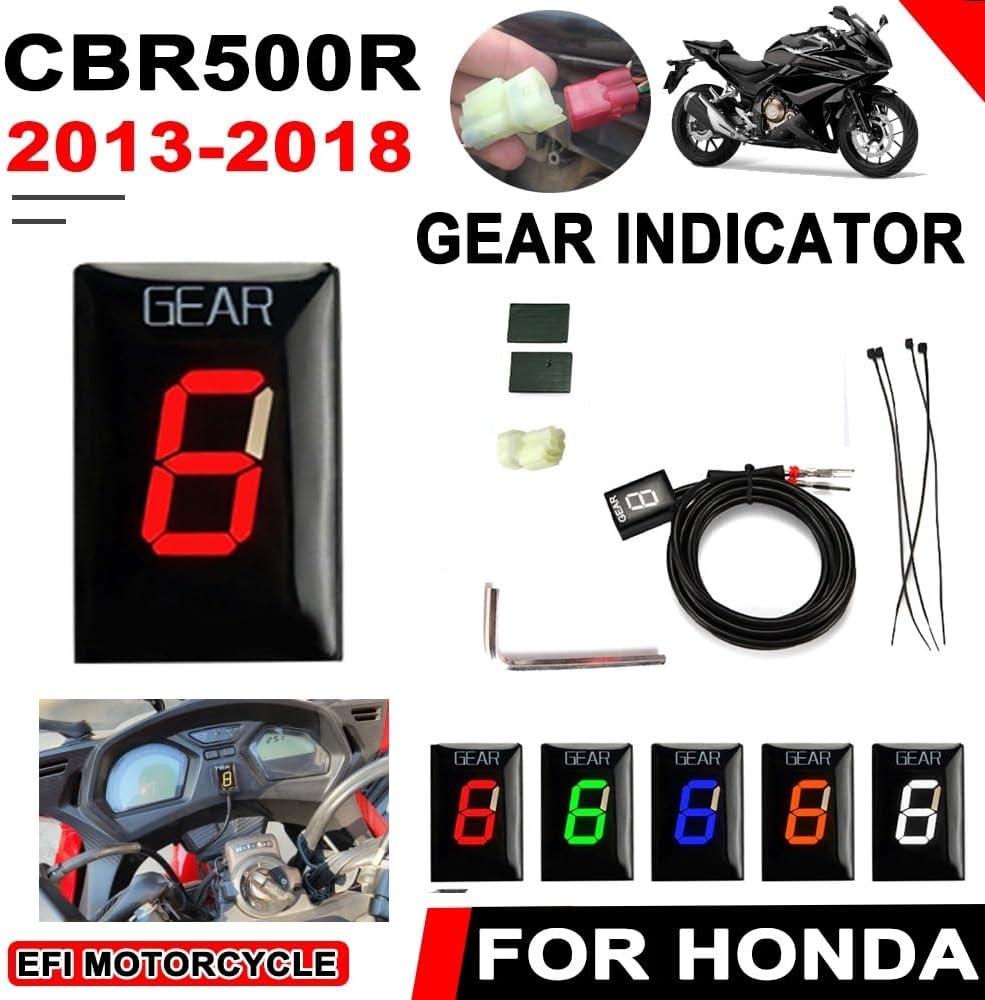Digital Meter Display for HO&NDA CBR500R CBR 500 R CBR 500R 2013 2014 2015 2016 2017 2018 EFI Motorcycle Accessories 1-6 Speed Gear Display Indicator Indicator Meter Display