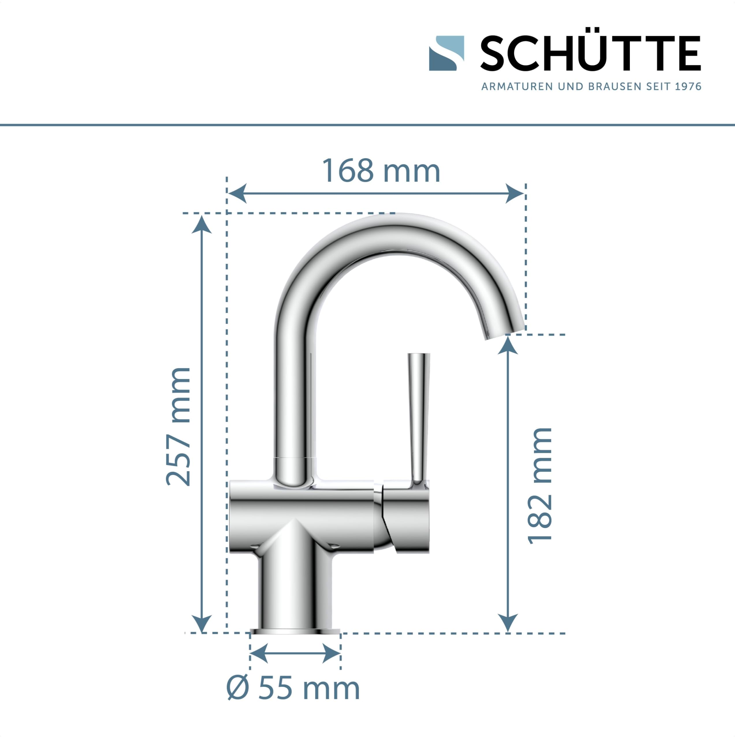 SCHÜTTE 79010 CORNWALL armatura umywalkowa, chrom