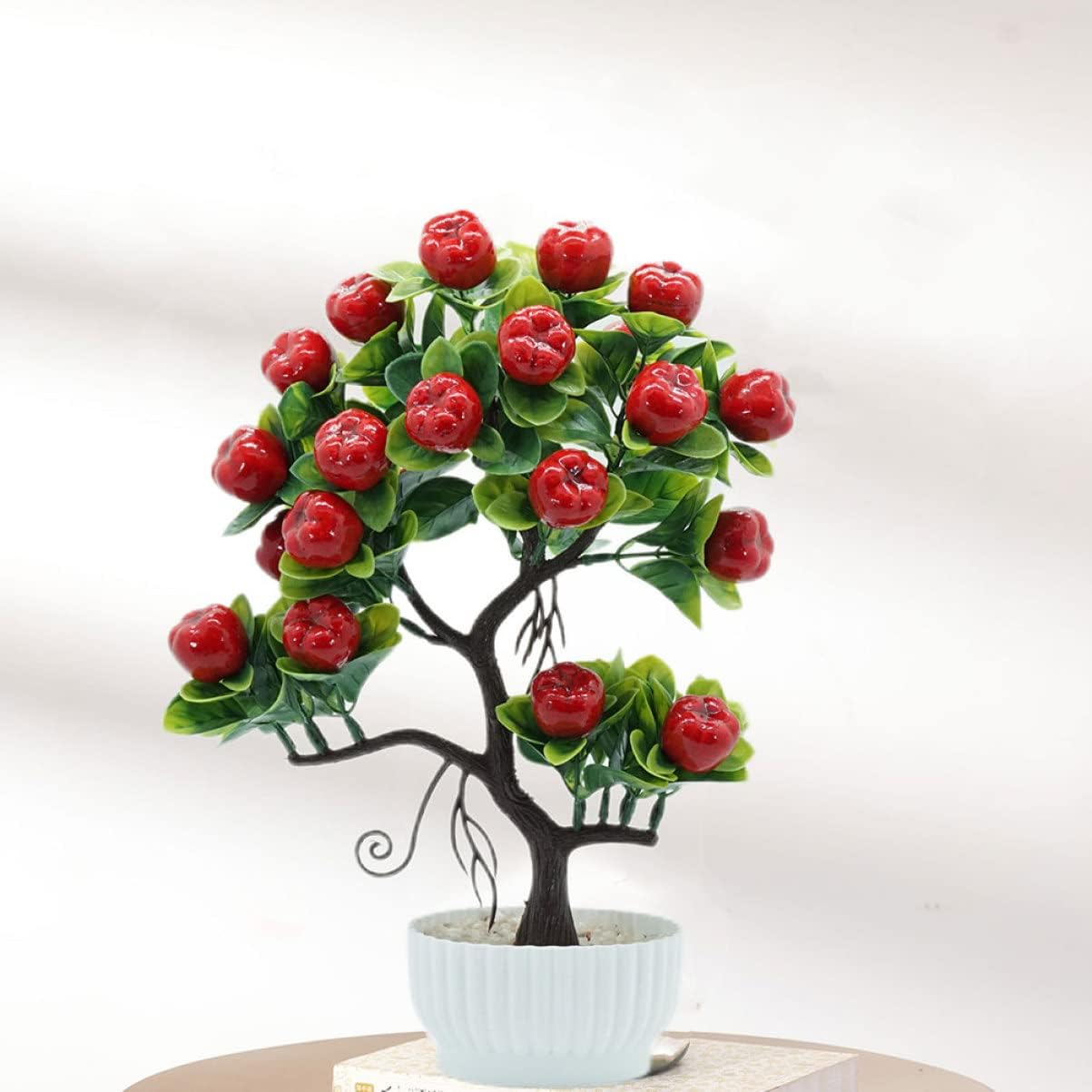 YARNOW 2pcs Fruits Decoration Prop Plant Apples Decor Plants Hawaiian Fruit Landscape Outdoor Mini Party Tree: Table Indoor Vase Greenery Artificial Photo for Small Simulated Wedding