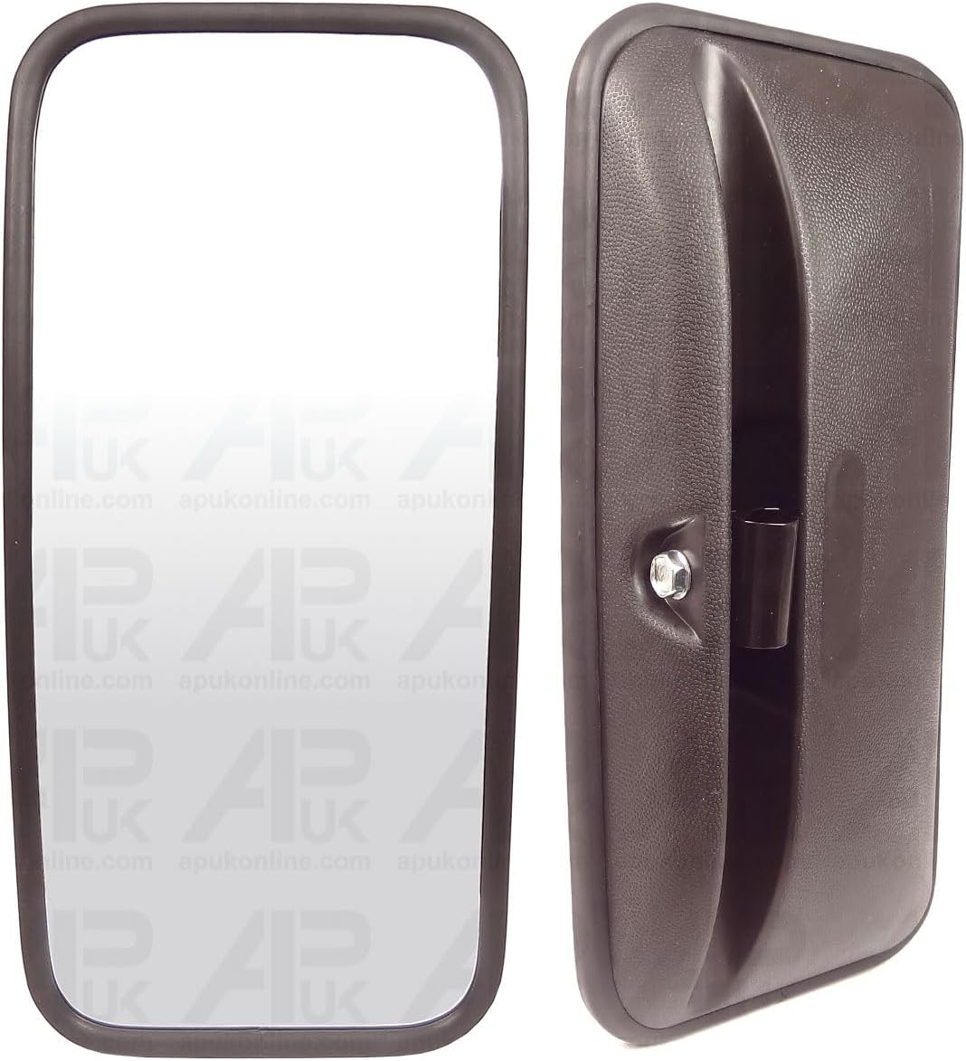 Universal Mirror Head & Glass 355 x170mm Tractor Lorry Digger Replacement for JCB Bus Wing