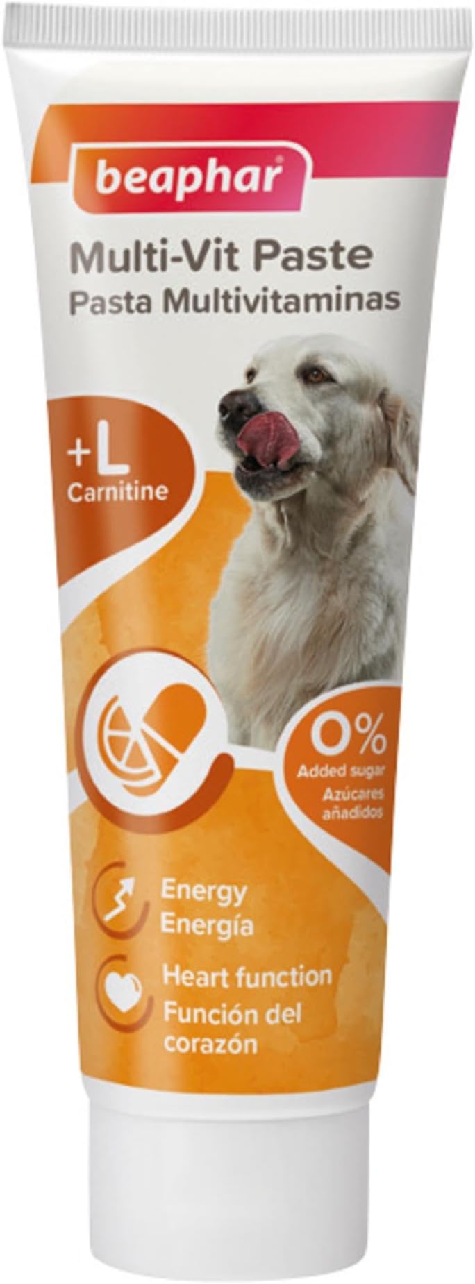 Multi-Vitamin Paste for Dogs – With L-Carnitine, Omega 3 & 6, & Prebiotics – Energy & Vitality - Healthy Skin & Coat – Prebiotics to Support Digestive Health – Tasty, Healthy Treat - 100g