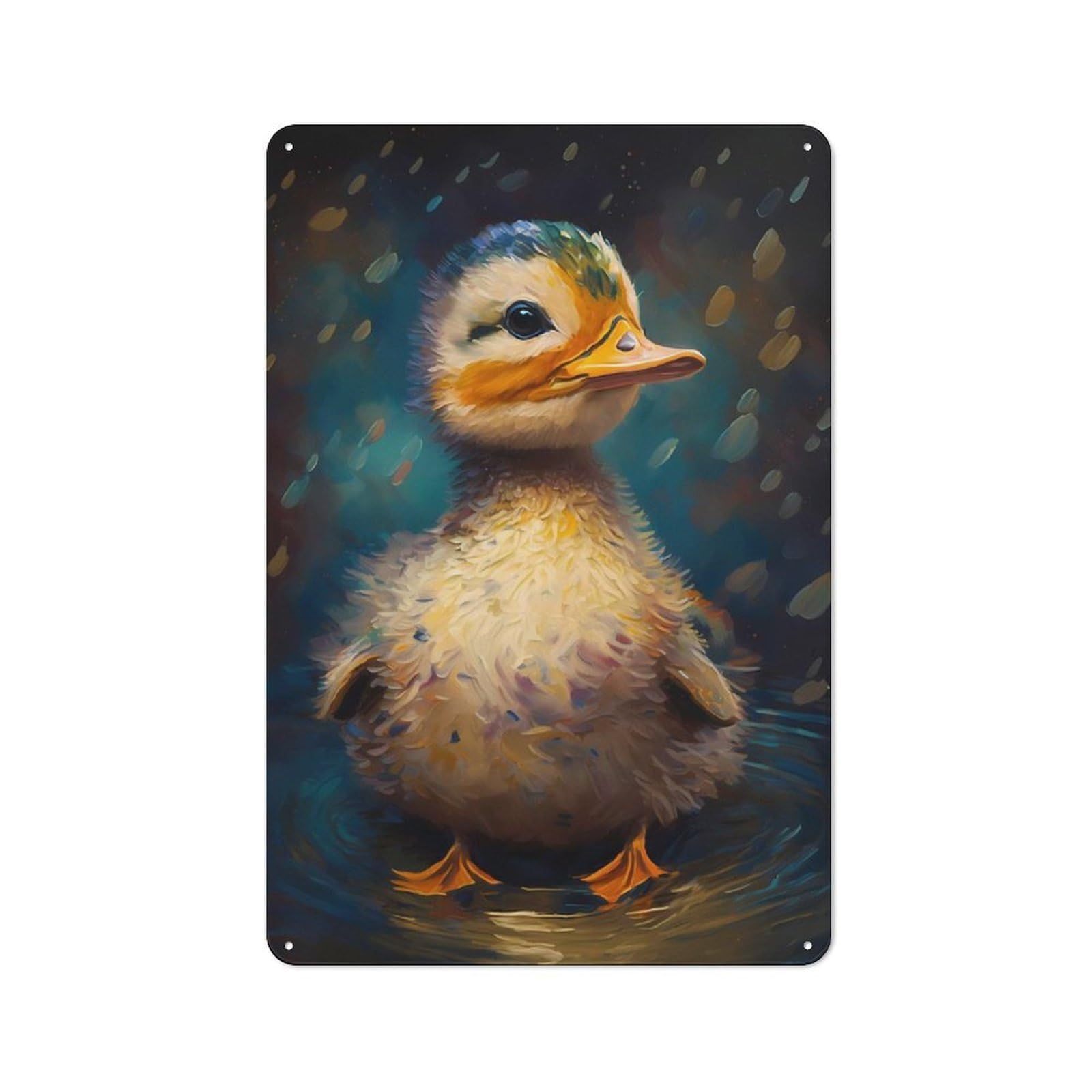 Junmoney Duck Mystical Metal Sign 30X20cm With For Home Bar Wall, Vintage Decor, Wall Decoration For Home Bars And Entertaining Spaces