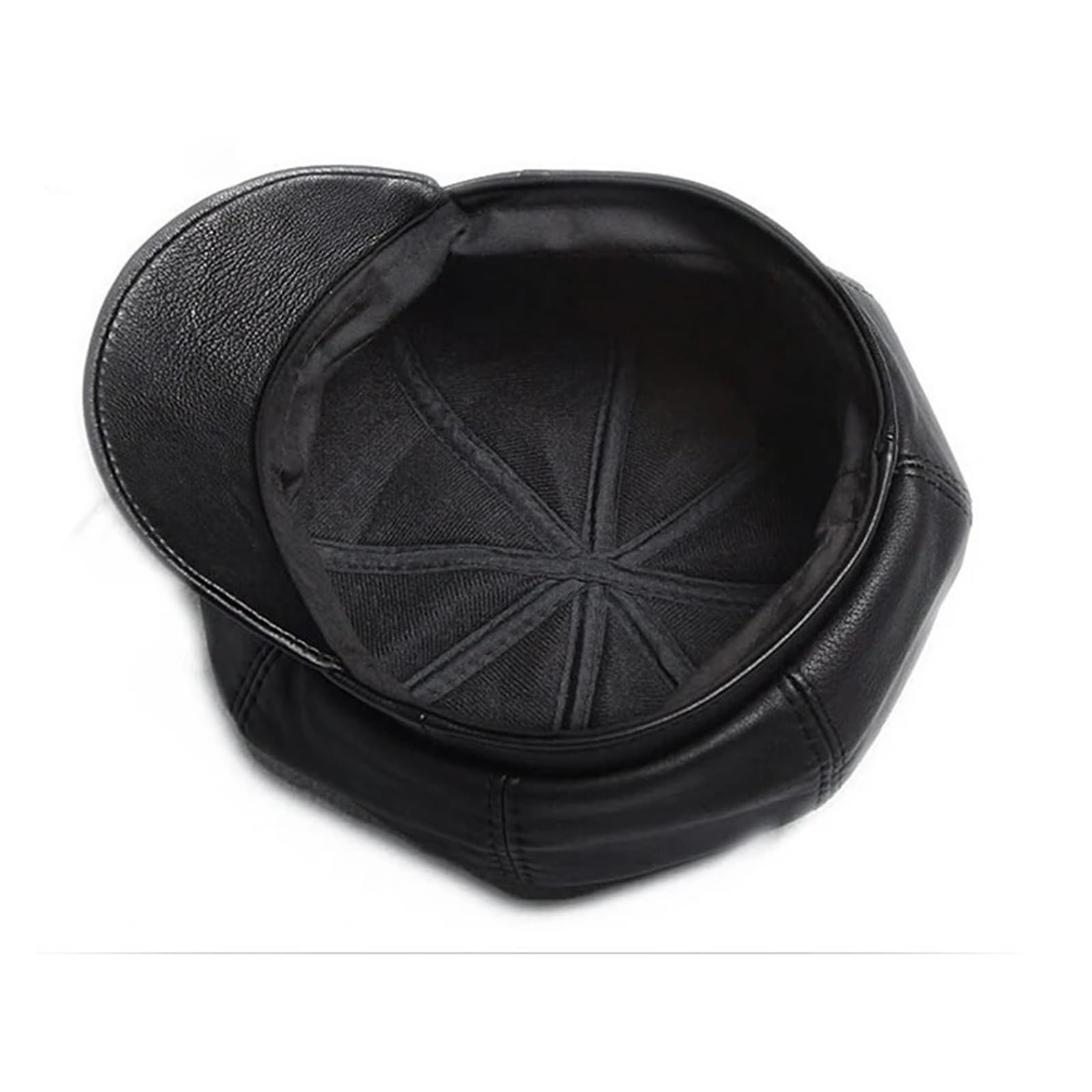 2024 Autumn/Winter Genuine Leather Cap Unisex Stylish Fashion Outdoors Keep Warm Hat Casual Black Driving