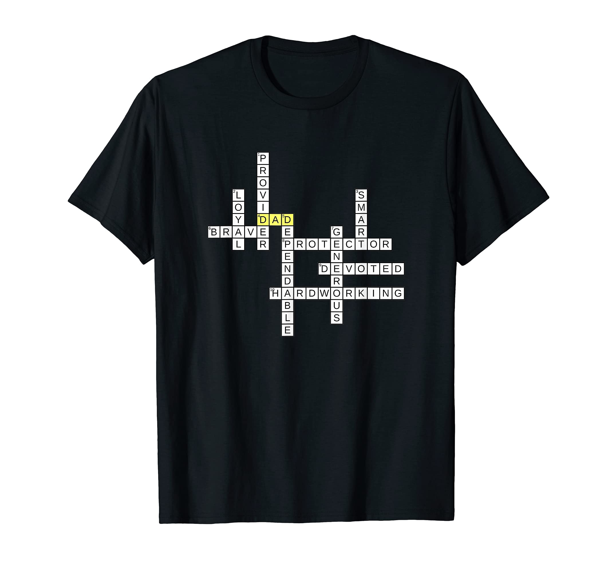 Dad Saying Crossword Puzzle / Father's Day Love Games Quote T-Shirt