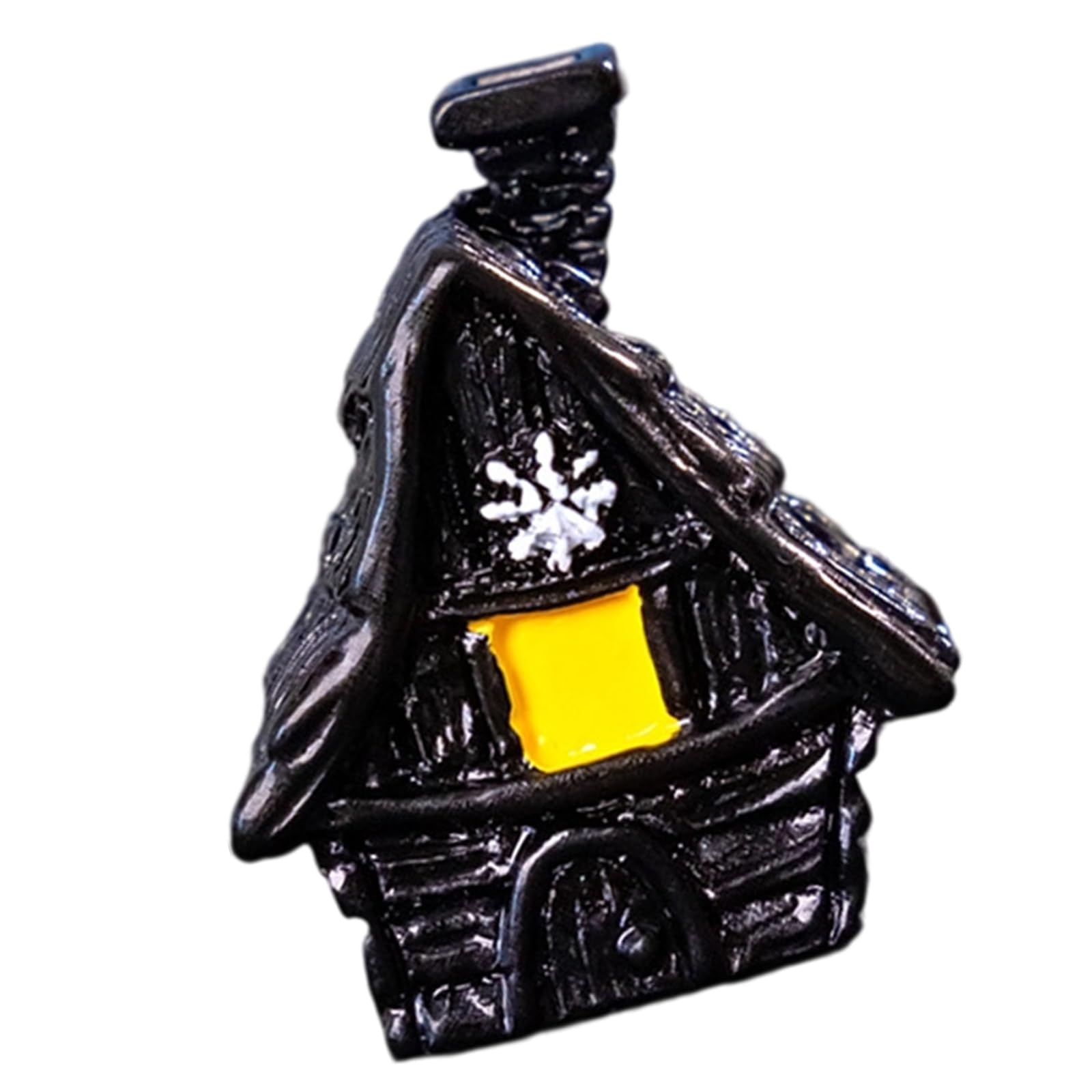 carotoe Halloween Themed Devil House Resin Sculpture Miniature Collectible Artwork for Bookshelf or Mantel Display Contemporary Horror Theme Collectible