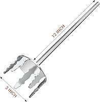 Vista 2 de Onlyfire - Extractor de cerdo de 3 pulgadas, triturador de carne de acero inoxidable ultraafilado mejorado utilizado con taladro manual estándar